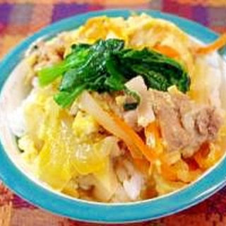 野菜たっぷり他人丼